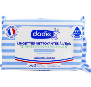 DODIE LINGETTES NETTOYANTES À L’EAU 60 UNITÉS