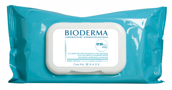 BIODERMA ABCDERM LINGETTES H2O LINGETTES 60 Unités