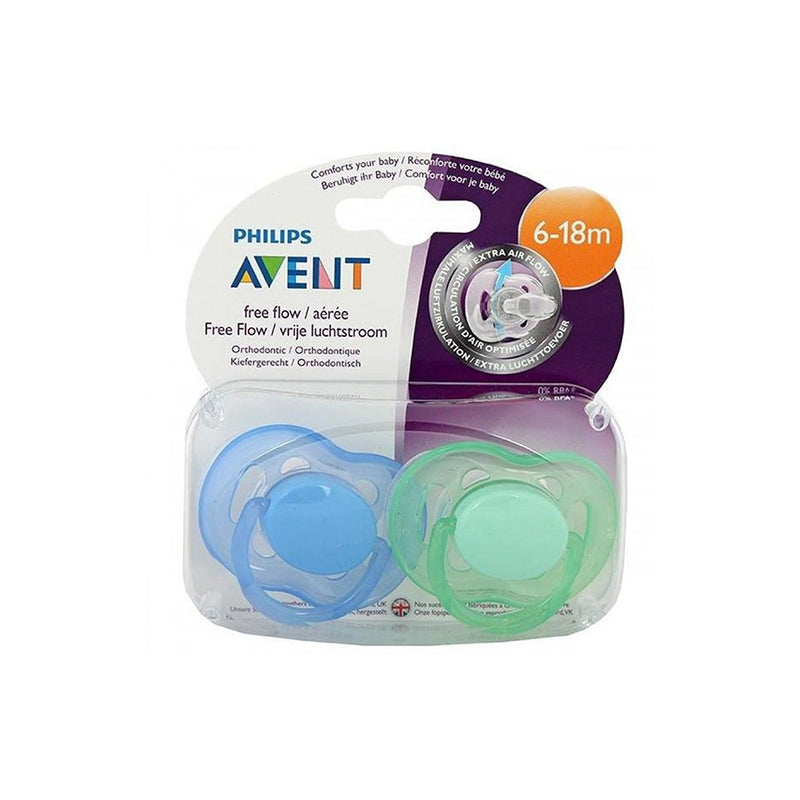 AVENT LOT 2 SUCETTES AÉRÉES SILICONE 6-18M 244/23
