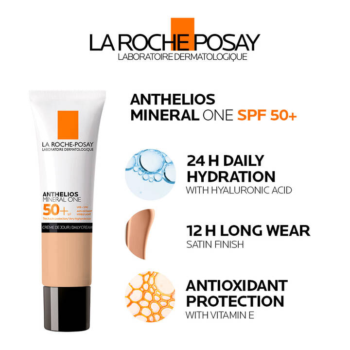 La Roche-Posay Anthelios Mineral One Crème de Jour Teinte 02 MEDIUM Spf50+ (30ml)