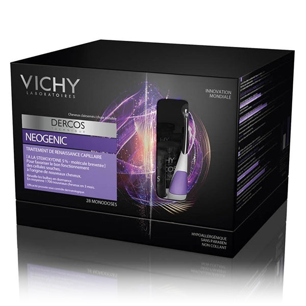 VICHY DERCOS NEOGENIC TRAITEMENT QUOTIDIEN DE RENAISSANCE CAPILLAIRE (28 AMPOULES × 6 ML)