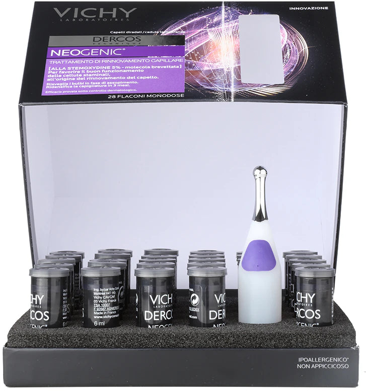 VICHY DERCOS NEOGENIC TRAITEMENT QUOTIDIEN DE RENAISSANCE CAPILLAIRE (28 AMPOULES × 6 ML)