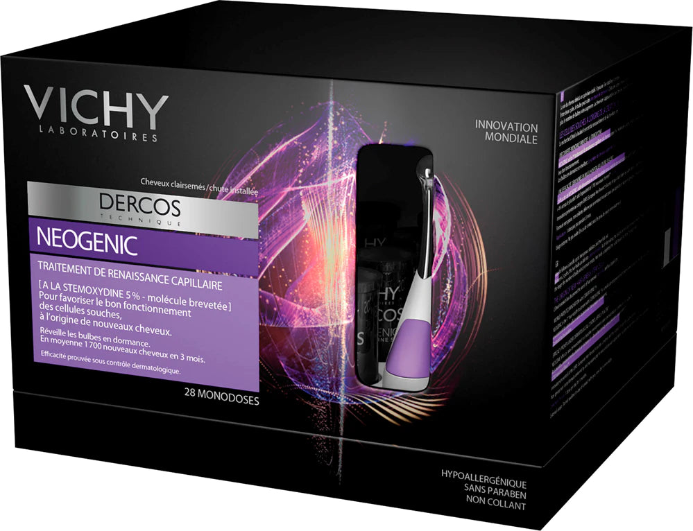 VICHY DERCOS NEOGENIC TRAITEMENT QUOTIDIEN DE RENAISSANCE CAPILLAIRE (28 AMPOULES × 6 ML)
