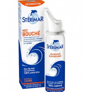STERIMAR NEZ BOUCHÉ ENFANTS & ADULTES HYPERTONIQUE 50 ML