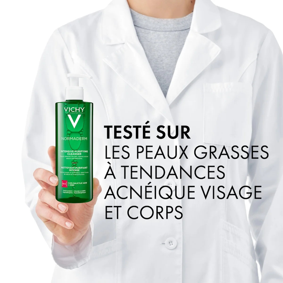 VICHY NORMADERM Phytosolution GEL PURIFIANT INTENSE PEAU GRASSE ET ACNEIQUE 400 ML
