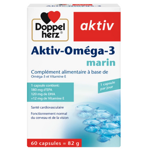 DOPPEL HERZ AKTIV OMÉGA-3 60 CAPSULESS