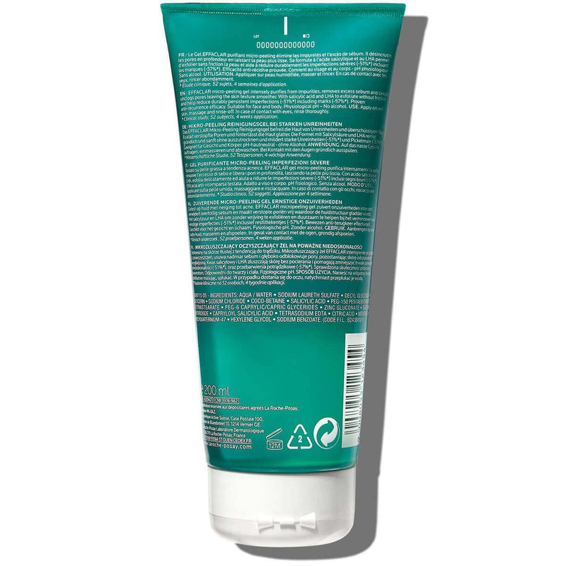 La Roche-Posay EFFACLAR GEL PURIFIANT MICRO-PEELING 200 ml