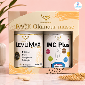 HEALTH POWER PACK Glamour masse IMC Plus 90 Gelules + LevuMax 120 Comprimes