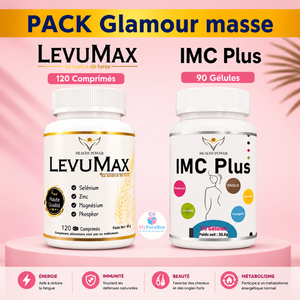 HEALTH POWER PACK Glamour masse IMC Plus 90 Gelules + LevuMax 120 Comprimes
