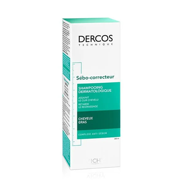 Vichy Dercos Shampoing Dermatologique Sébo-Correcteur 200ml