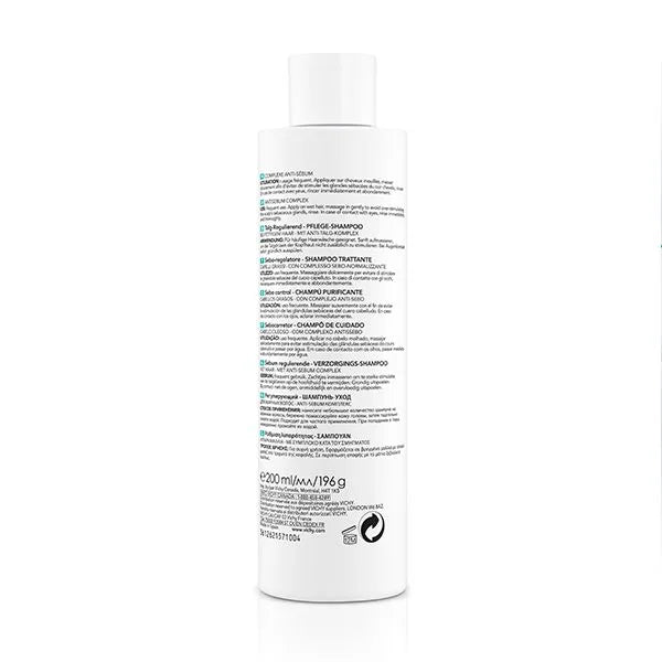 Vichy Dercos Shampoing Dermatologique Sébo-Correcteur 200ml