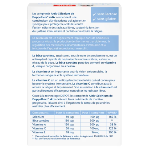 DOPPEL HERZ AKTIV SELENIUM 30 COMPRIMES